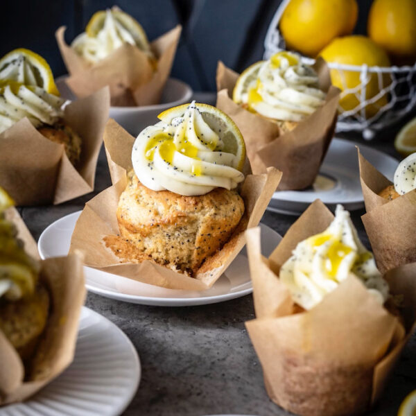Zitronen-Mohn-Cupcakes Bild